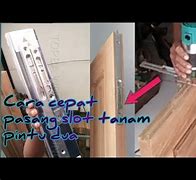 Cara Memasang Slot Pintu Bulat Dari Kayu Bulat Panjang 1 Meter